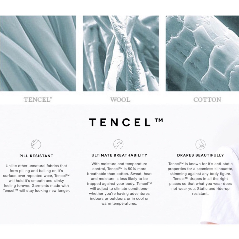 100% Tencel Wide Leg Tie Waist Crop Pant - Picture 9 of 9